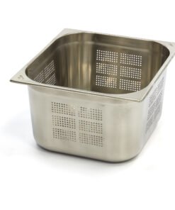 Gastronorm Container - 2/3 GN - 20cm Deep - Stainless Steel - Perforated